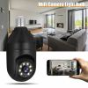 360° Light Bulb WiFi Camera Wireless Home Security Cam Waterproof IR Night Smart